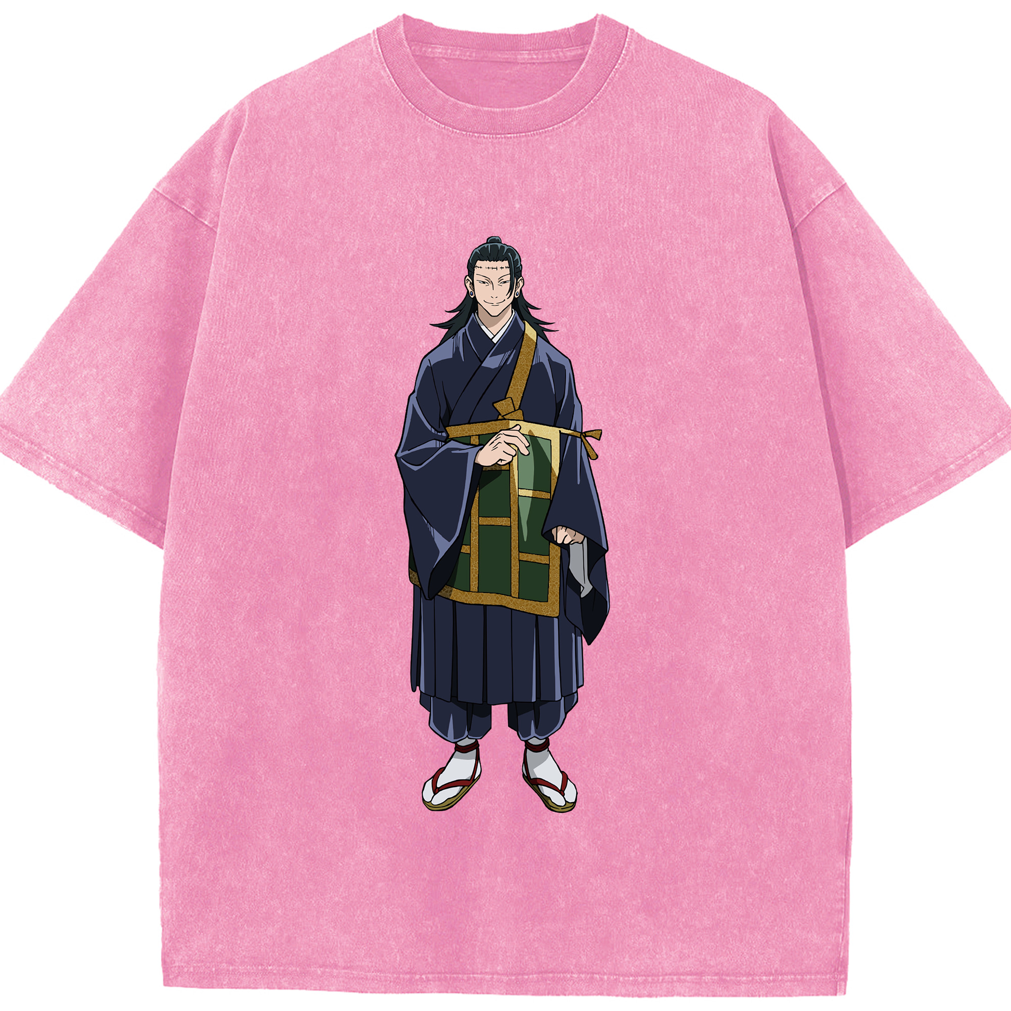 （画像用） 呪術廻戦 Jujutsu Kaisen 綿100% ヴィンテージ風 半袖Tシャツ（フロントプリント）